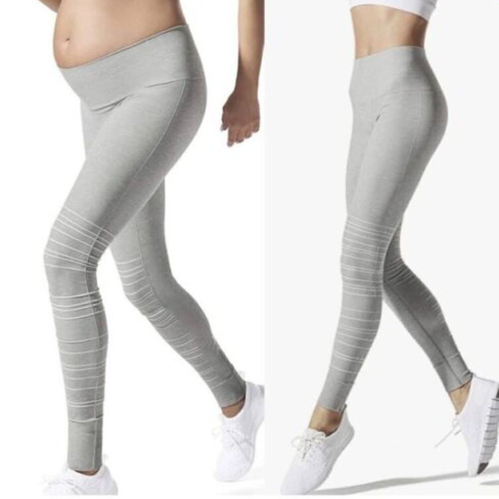 ✅ Blanqi Support‎ Maternity Leggings in Grey SIZE SMALL